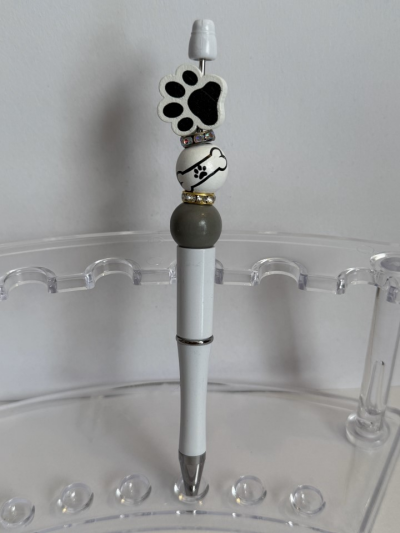Ink Pen - Paw Print Gray & Black