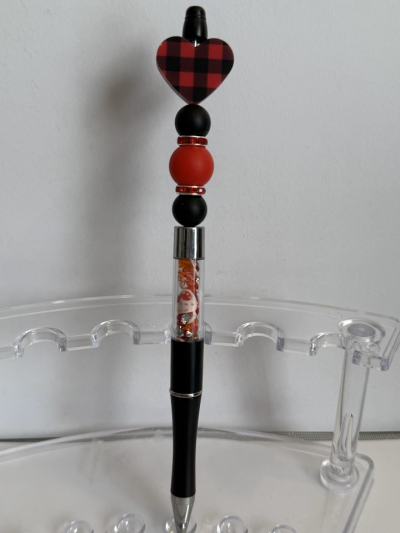 Ink Pen - Beaded Glitter Filled Shaker