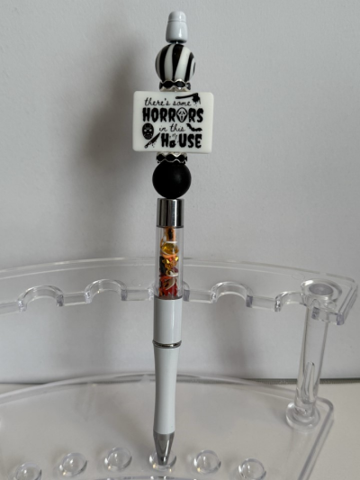 Ink Pen - Beaded Glitter Filled Shaker