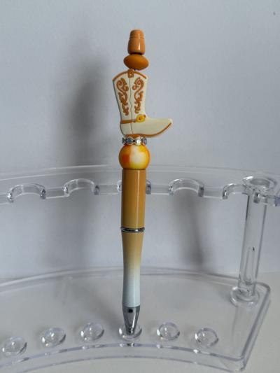 Ink Pen - Orange Cowboy Boot