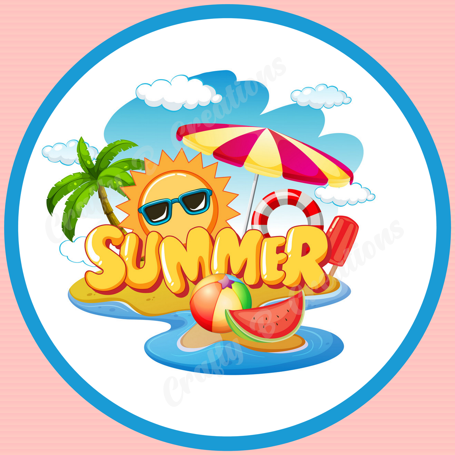 Summer Sun - PNG FILE DIGITAL DOWNLOAD