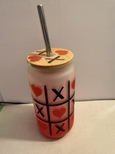 Glass Tumbler Frosted 16 oz.