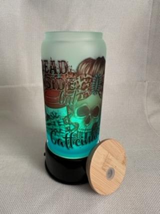 Glass Tumbler Frosted 16 oz.