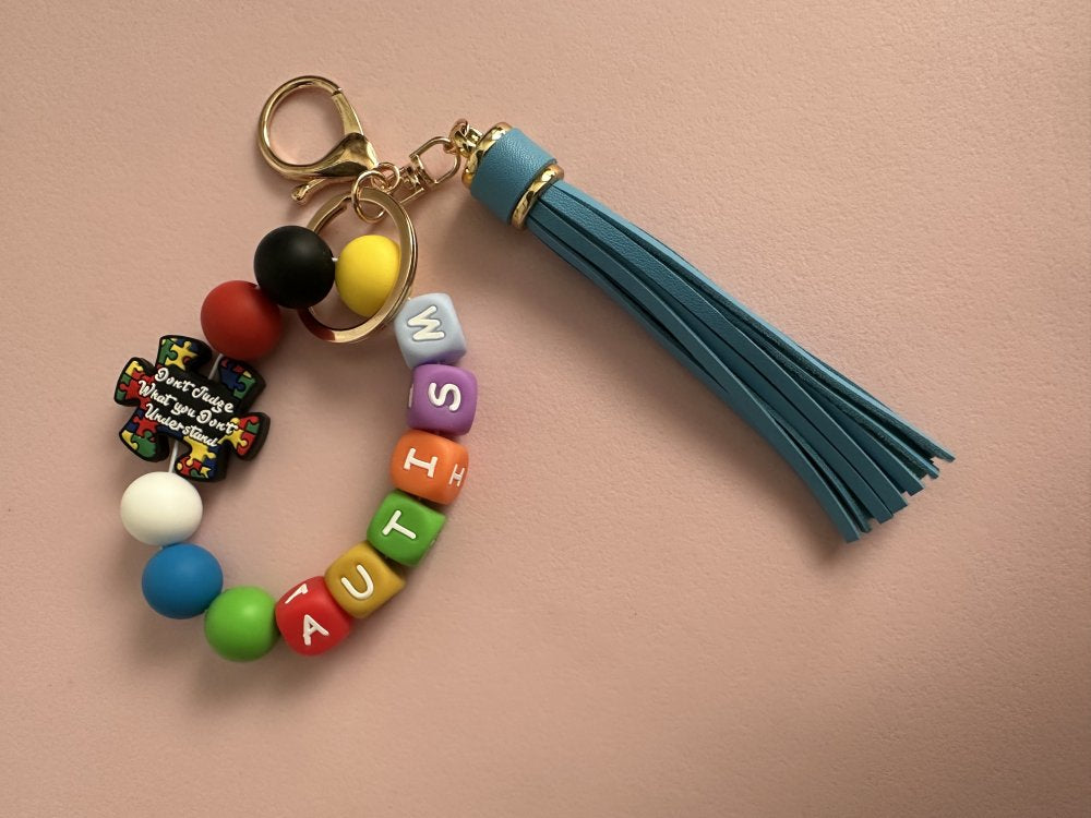 Wristlet Keychain - Autism Awareness