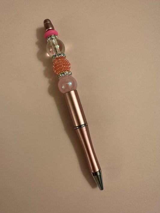 Ink Pen - Pink Beads