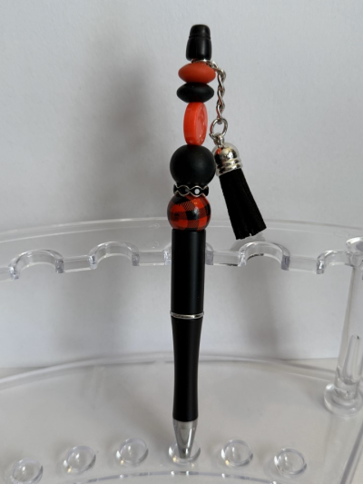 Ink Pen - Red, Black & Tassel
