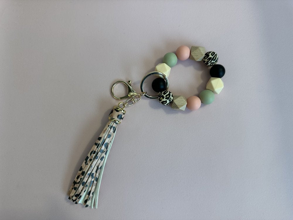 Wristlet Keychain - Cheeta Print