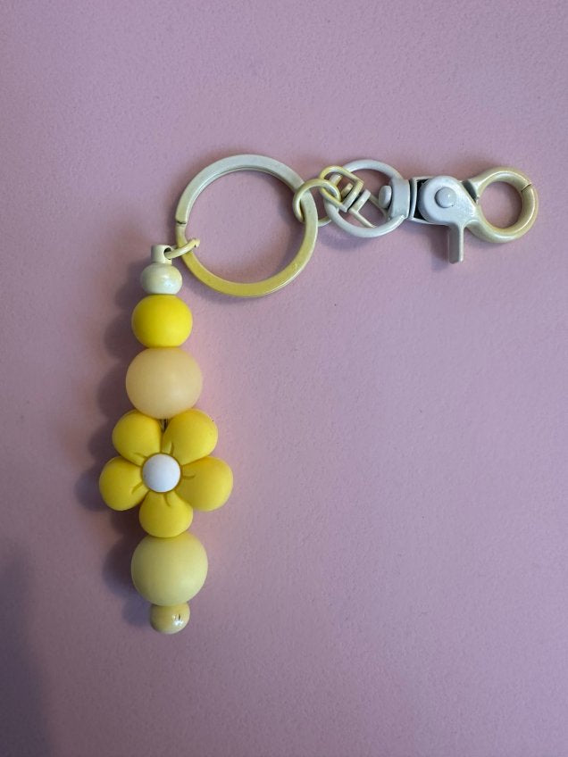 Keychain - Yellow Flower