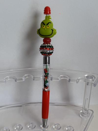 Ink Pen - Beaded Glitter Filled Shaker