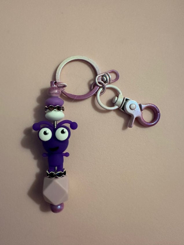 Keychain - Purple Cricket