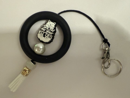 Keychain - Silicone Round Kitties