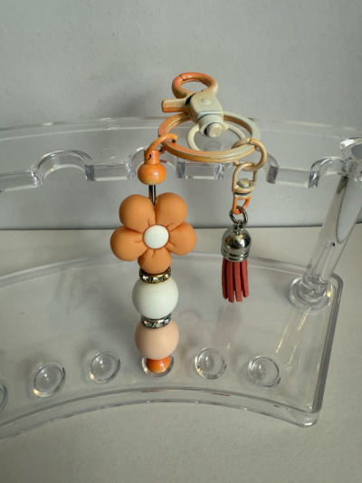 Keychain - Orange Flower