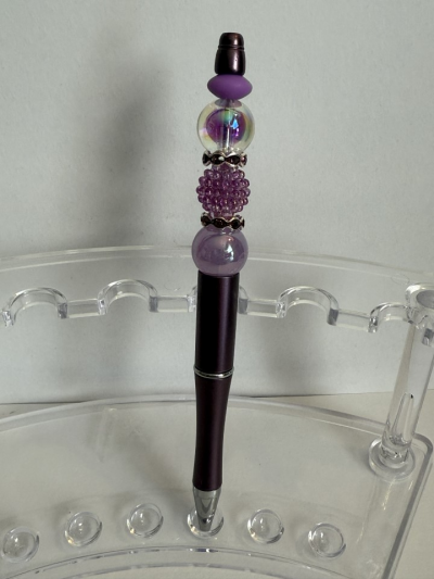 Ink Pen - Purple Beaded
