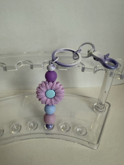 Keychain - Purple Flower