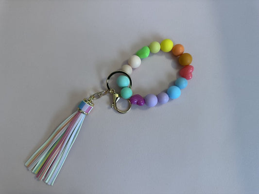 Wristlet Keychain - Rainbow