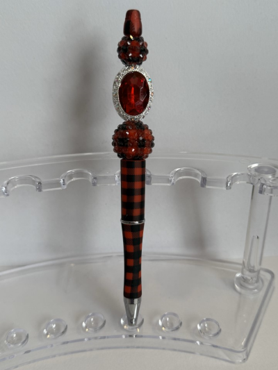 Ink Pen - Red Crystals