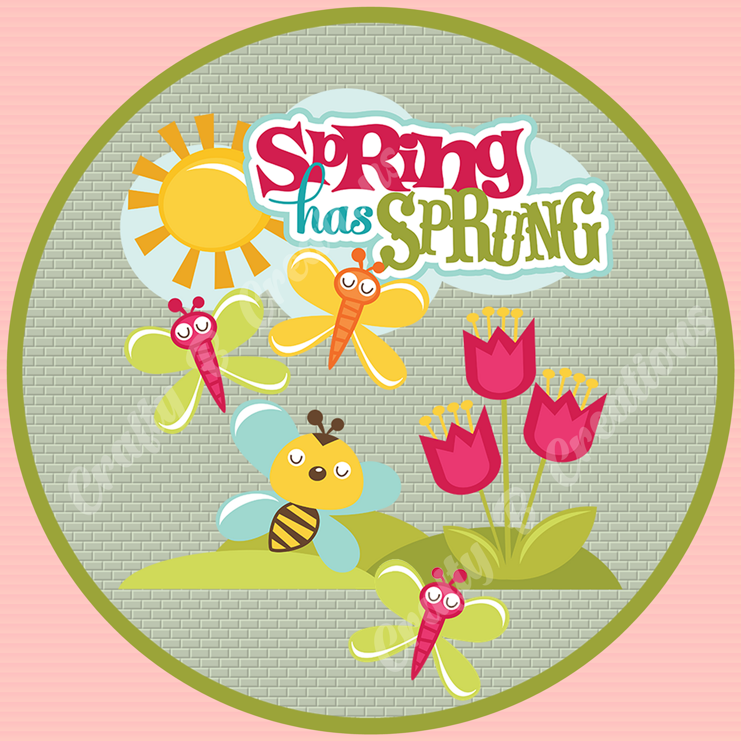 Spring Has Sprung - PNG FILE DIGITAL DOWNLOAD