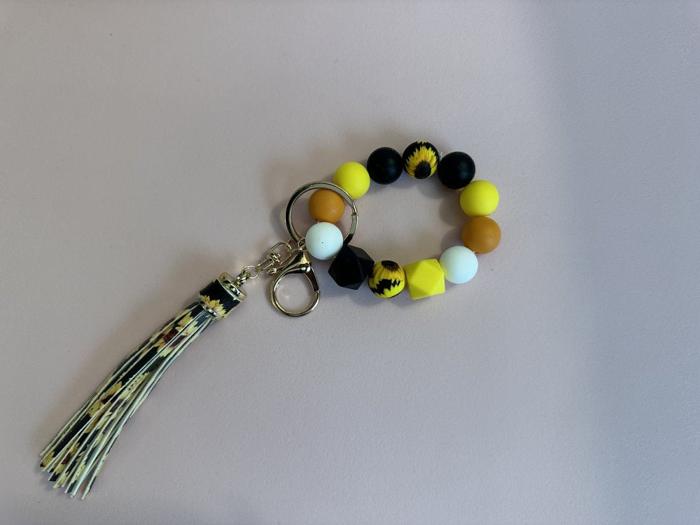 Wristlet Keychain - Sunflower