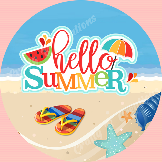 Hello Summer Splash - PNG FILE DIGITAL DOWNLOAD