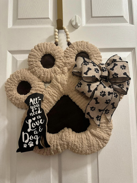 Wreath- Doggy Paw-small