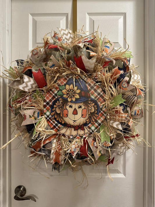 Wreath- Fall Scarecrow