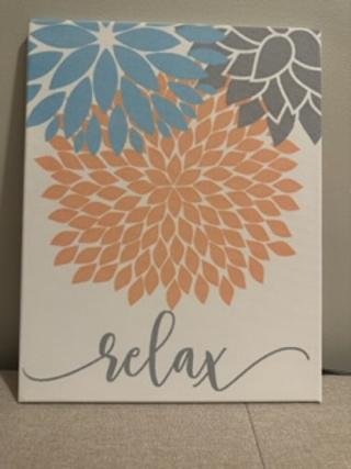 Decor 3-Piece 11x14 Canvas Bathroom Signs-Relax Soak Unwind