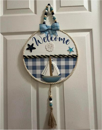 Sailboat Door Hanger